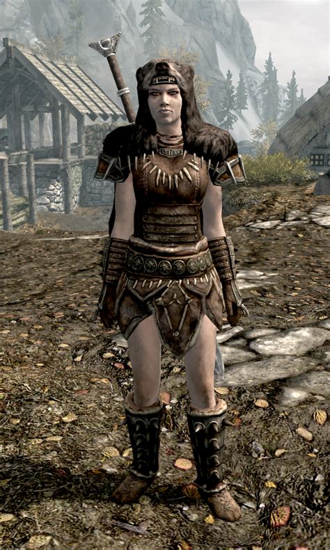 skyrim female barbarian armor|More.